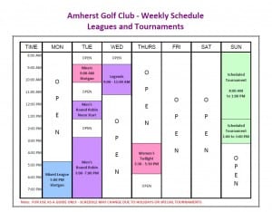 AGC Weekly Schedule